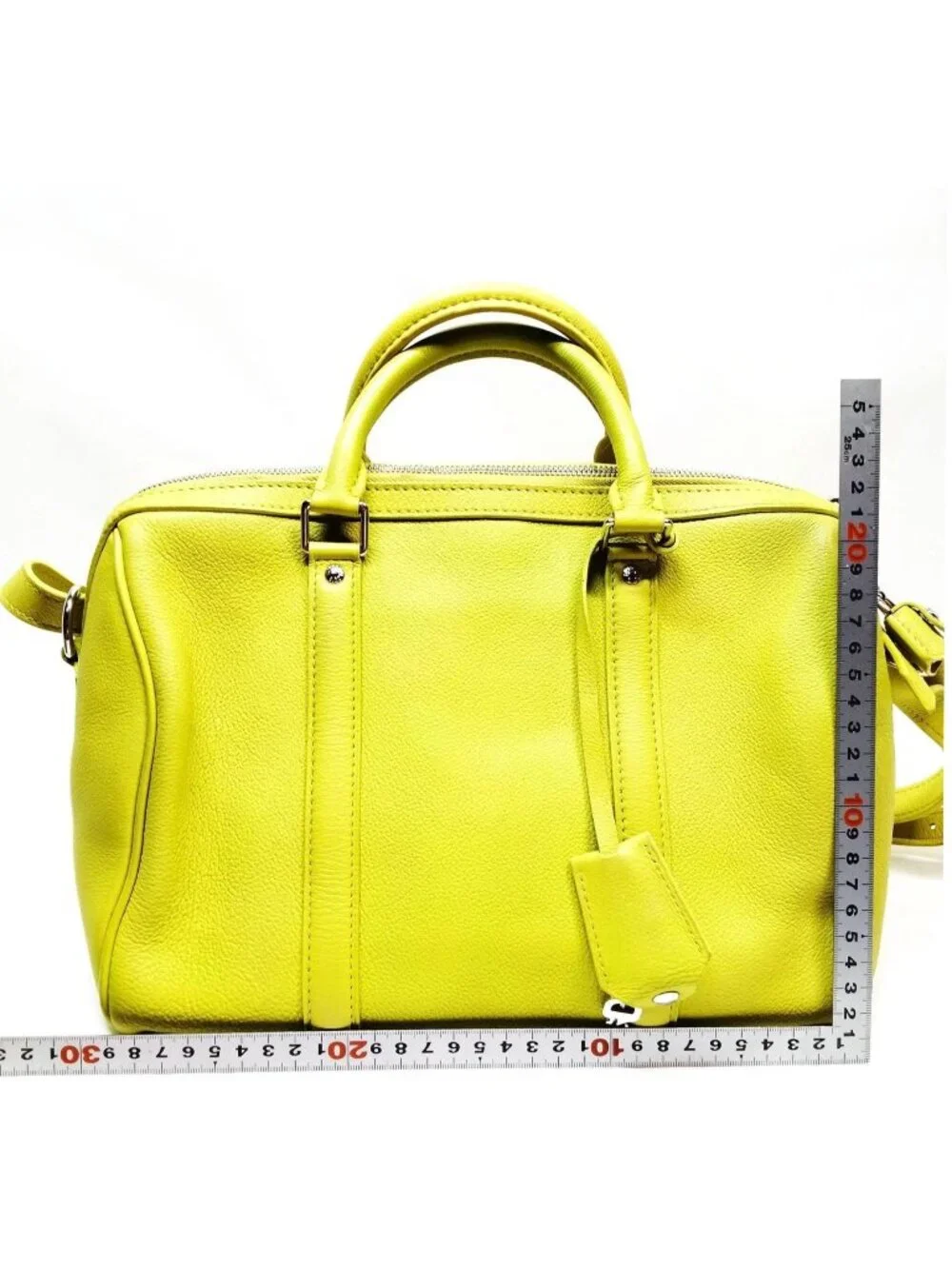Authentic Louis Vuitton Sofia Coppola SC Bag PM Yellow Leather Satchel Crossbody